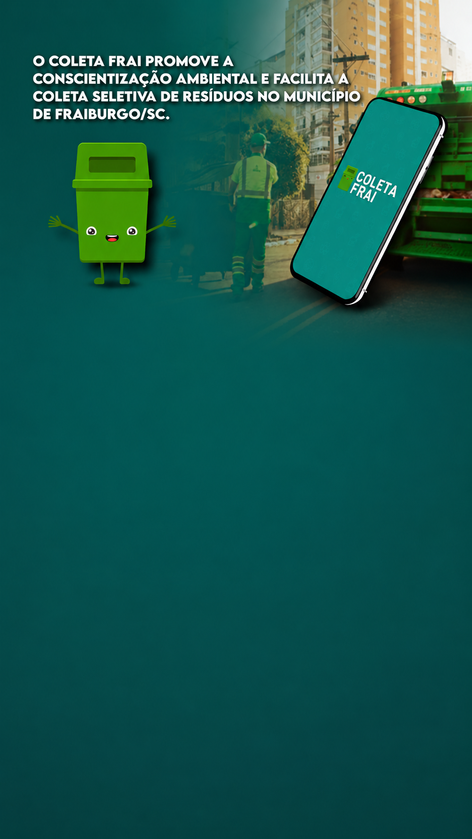 Captura de tela do app Coleta Frai